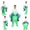 Fantasia Inflável de Halloween para Palco Engraçada Alien Ciclista Boneco Traje Inflável Fantasia para Festa Performance Amazon