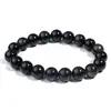 Pulsera de Obsidiana Natural Transfronteriza de Amazon al por Mayor para Hombres, Pulsera Simple y Elegante, Regalo, Hecha a Mano