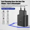 Carregador padrão europeu de 45W, compatível com telefones Samsung S24; Carregador de celular rápido 45W padrão EUA e Reino Unido