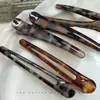 Presilha de Cabelo Estampa de Leopardo, Presilha Grande para Franja Lateral, Acessório de Cabelo da Moda para Meninas