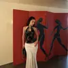 Top Qipao Brocado Estilo Chino Retro con Cuello Halter, Estampado de Dragón, Diseño Satinado Hueco, Top sin Mangas Sexy en Negro para Mujer