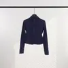 [En Stock] Chaqueta con Capucha Corta Ld para Mujer Chaqueta de Yoga Ropa de Fitness Transpirable Ajustada Chaqueta Deportiva