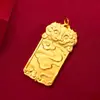 Colgante de Nube de Paz Chapado en Oro para Hombres y Mujeres Cadena de Suéter Estilo Chino Nuevo Colgante de Collar de Nube de Paz