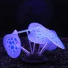 Venta al por mayor de decoraciones para acuarios de fabricantes Coral suave simulado de silicona con efecto fluorescente Paisajismo de nubes grandes Bonsái