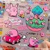Kirby lindo Estrella Kirby caricatura gelatina 3D pegatina diario DIY funda de teléfono decoración de tableta pegatina impermeable