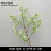 Decoración de Flores Artificiales Verdes Material de Flores de Hoja de Manzana Flor Exterior Planta Verde Hermoso Arreglo Chen Simulación de Hoja de Tortuga Arte Floral para Boda