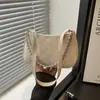 Bolso de Cadena de Perlas para Mujer Moda Trendy Bordado Bolso Dumpling 2025 Verano de Gama Alta Versátil Bolso de Hombro