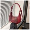 2024 Nuevo Bolso de Hombro Elegante de Color Sólido Retro Textura Fresca Diseño de Moda Elegante Cruzado Axilar
