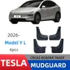 Adecuado para Tesla Model Yl 2026 Comercio Exterior Transfronterizo Guardabarros de Coche Modificación de Guardabarros de Barro Fabricante Directo