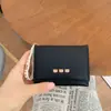 Carteira de Queijo Estilo Japonês Fofa Bolsa para Cartões Pequena Carteira de Moedas Feminina Dobrável 30% Bolsa para Cartões Pequena Fresca com Bordado e Texto
