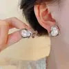 Presilhas de Orelha Estilo Coreano Sem Furo, Brincos com Design Estiloso para Mulheres, Presilhas de Osso da Orelha com Borboleta e Pérola de Franja Longa, Alto Padrão