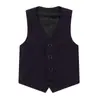 Chaleco de ropa de rendimiento al por mayor chaleco de traje de vestir para niño chaleco negro infantil ropa negra para niños niño pequeño actuación