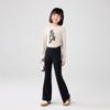 Pantalones acampanados para niña Primavera y otoño Nuevo para niños Cintura alta Pantalones de tiburón 2025 Niños grandes Micro pantalones Barbie Leggings