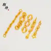 Esperando el anillo de oro de arena francés antiguo estilo chino cadena colgante entrelazada colgante de mazo pulsera Longteng cuatro mares pulsera accesorios de pulsera