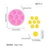 Molde de silicona de flor de margarita pequeña DIY para vela perfumada, difusor de yeso, piedra, molde para decoración de flores artificiales hechas a mano