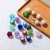 Han Yu-borde Pétalos de lirio del valle cuentas sueltas Flor de Lanling cuentas de vidrio aretes pulsera pasador cuentas accesorios de joyería para DIY