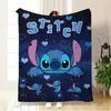 Manta Popular Stitch Transfronteriza Temu Estampado de Dibujos Animados Stitch Manta de Franela Anime Cubierta de Sofá Manta