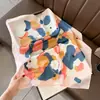 Bufanda de Seda de Nuevo Estilo para Mujer, Moderna y Versátil, Pañuelo Cuadrado de 70 cm, Bufanda para el Cuello Estilo Coreano, Pañuelo Retro para Primavera y Otoño, Pañuelo para la Cabeza