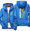 Chaqueta cortavientos delgada con capucha para hombre Primavera Otoño Invierno Impermeable A prueba de viento Estándar de coche Cortavientos delgado para hombre Comercio exterior