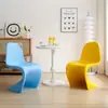 Silla Minimalista de Estilo Nórdico para el Hogar, Silla de Comedor Moderna Trendy Ins, Silla de Diseñador, Apilable Creativa de Ocio Silla Pan Dong
