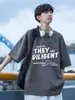 Camiseta de Manga Corta de Algodón Puro Estilo Americano para Niños, Atuendo Elegante para el Verano 2026, Marca Nueva de Moda, Corte Holgado, Camiseta Casual de Moda