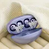 Hebilla Exquisita de Mariposa de Zirconio Completo para Auriculares Diseño de Nicho Lujo Accesible Gama Alta Adecuado para Accesorios de Auriculares Bluetooth Freeclip