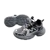 Nueva Superficie de Cuero Doble Algodón 32-37 Yardas Zapatos Deportivos de Correr de Algodón Zapatos Deportivos para Niños Zapatos de Correr Otoño/Invierno Zapatos de Papá para Niños