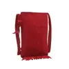 Bolsa de Almacenamiento Simple Casual de Color Sólido 2025 Verano Nueva Ligera Vertical de Hombro Cruzada Bolsa con Borla de Moda para Mujer