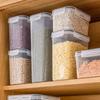 Recipiente para Especias de Alimentos de Plástico Almacenamiento Tarro Sellado Tarro para Almacenamiento de Granos Cocina Transparente a Prueba de Humedad Tarro para Granos