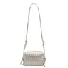 Bolso de Mano Cuadrado Pequeño Tejido de Moda de Este Año para Mujer, Nuevo Estilo Verano 2026, Bolso de Hombro de Lujo Ligero y Elegante, Bolso Cruzado para Viajes