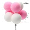 Decoração de bolo de cozimento Internet Celebridade Cor Balão Cartão Plug-in Luz Argila Confissão Balão Festa de Aniversário Vestir-se