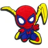 Serie Spiderman, zapatos con agujeros, hebilla de zapato con flores, hebilla de zapato desmontable decorativa de PVC, punto transfronterizo, explosión de Amazon