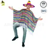 Grande Manto Mexicano Masculino Fantasia de Festa Baile de Máscaras Performance de Palco cosplay Manto Mexicano