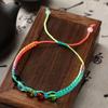 Pulsera de Hilo Rojo Colorido del Festival del Bote del Dragón Venta Directa de Fábrica Hecha a Mano Pulsera de Cuentas de la Fortuna Corazón de Cuentas Exquisitas Cuentas de los Cinco Elementos
