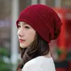 Chapéu de Tricô Feminino Transfronteiriço de Inverno Estilo Coreano Moda Casual Gorro Protetor de Orelha Chapéu Slouchy Masculino Solto À Prova de Vento Chapéu Pós-Parto