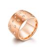 Anillo Qianfeng Nuevo Gypsophila Diamante Pegajoso Acero Titanio Romántico Cielo Estrellado Anillo Diamante Completo Outlet de Fábrica de Joyería
