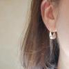 Aretes Retro Simples de Luz Bolsa de Pan Gancho de Oreja Diseño Nicho Estilo Ins Elegantes Versátiles de Alta Gama Estilo Normcore
