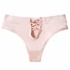 Tanga metálico hueco sin costuras de cintura media estilo deportivo para mujer, cómodo, de algodón, sexy, suministro transfronterizo para mujer