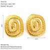 Pendientes de acero inoxidable de personalidad transfronteriza, temperamento, Joker, alto sentido, pendientes chapados en oro, joyería de acero de titanio de Europa y Estados Unidos, en stock, venta al por mayor
