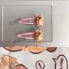Pinza para el pelo de capibara Dibujo animado de capibara Pinza lateral para flequillo de niños Linda Princesa Niña Pequeña Rosa Gota de Agua Pinza BB