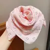 Pañuelo Triangular para Cabeza de Niña Bufanda de Cuello para Niña 2025 Nuevo Estilo Bufanda Cálida a Prueba de Viento para Bebé Pañuelo de Seda