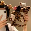 Salsa de Gato Lindo~Diadema de Felpa con Orejas de Gatito de Cuero Negro con Estampado de Leopardo para Lavar la Cara y Maquillaje para Mujer, Accesorios para el Cabello de Dibujos Animados