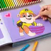 Livro de Desenho Patrulha Canina Livro de Colorir Desenho Livro 2-3-6 Anos Crianças Livro de Grafite Desenho Livro de Colorir Jardim de Infância Aprendizagem de Imagens Mar