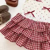 Vestido de Verano para Niñas 2026 Nuevo Vestido de Tirantes de Lunares Franceses con Lazo Vestido Pastel para Niña Pequeña para Exportación