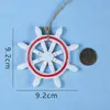 Corda de Cânhamo Decorativa DIY Mediterrânea Pequeno Pingente Criativo Mini Decoração de Parede Acessórios Feitos à Mão Barco de Pesca Âncora Pingente para Jardim de Infância