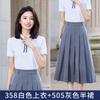 Camisa Polo de Verano, Camiseta Estilo Preppy, Conjunto de Falda Plisada, Institución de Capacitación, Uniforme de Maestra de Jardín de Infantes, Ropa de Trabajo para Maestros