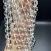 Cristal Blanco Puro Natural Doble a Cuentas Redondas Sueltas Cuentas Sueltas Cristal Transparente Semiterminado Pulsera DIY Versátil Suministro en Vivo