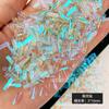 Nail Art Mini Pequena Aurora Broca Gelo Transparente Fundo Plano Em Forma de Unha Broca Decoração Novo Super Flash Strass Elfo Quente Mesmo Estilo