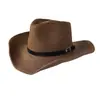 Chapéu de Sarja Chapéu de Palha Espanhol Masculino Chapéu de Sol de Aba Larga de Verão Feminino Chapéu de Praia Tecido Dobrável