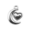 18x14mm 1.3g Multicolor DIY Aleación Accesorios Material Corazón Corazón de Melocotón Corazón de Melocotón Luna Colgante
